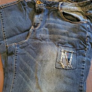 Women's patched Jeans